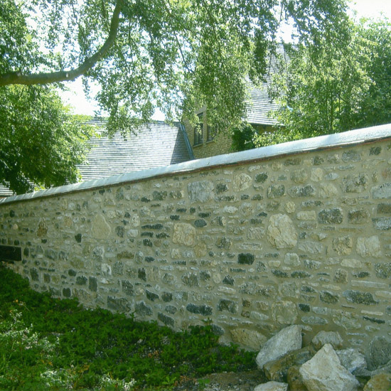Private customer boundary wall